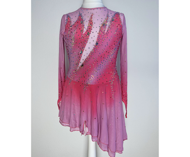 Eiskunstlauf Kürkleid Wettkampf pink