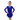 Klassisches Glitzerkleid Victoria blau