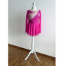 Eiskunstlauf Kürkleid Kleid Wettkampf pink Ansicht gesamtes Kürkleid auf Puppe