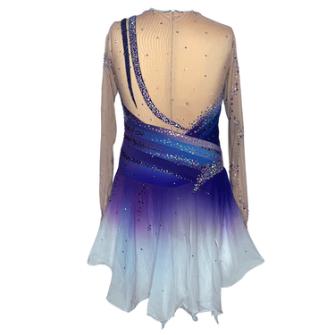Tilly Modell 7-1 Kürkleid | Luxusklasse | Watercolor-Look| Lila