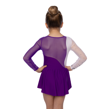 Zweifarbiges Glitzerkleid Emilia lila