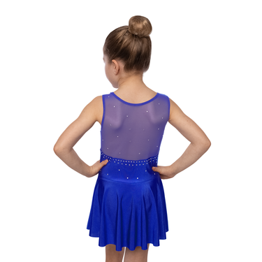Stilvolles Kurzarmkleid Estelle blau