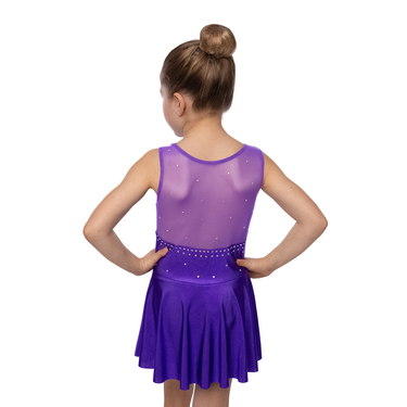 Stilvolles Kurzarmkleid Estelle lila