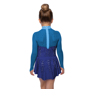 Tiffany Kürkleid | Komplett geschlossen | Glitzerwunder | Blau